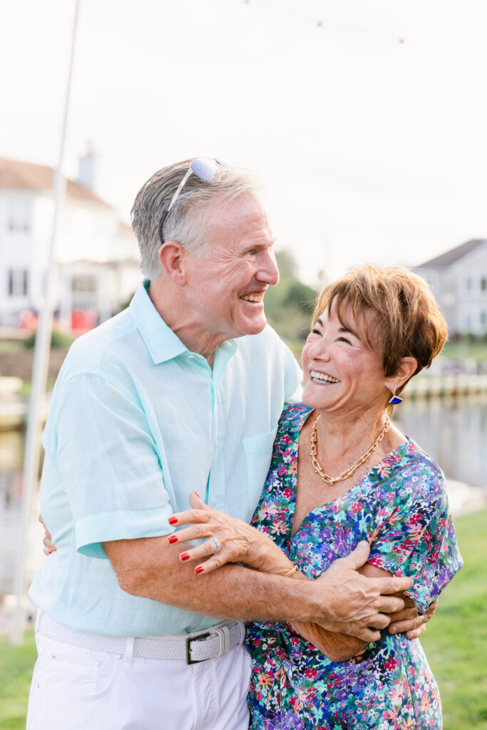 couple smiling