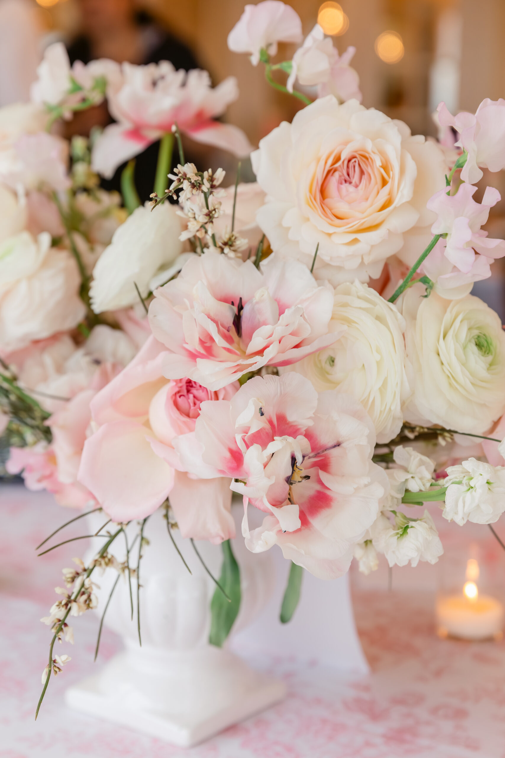 Pink Baby Shower Floral Arrangement