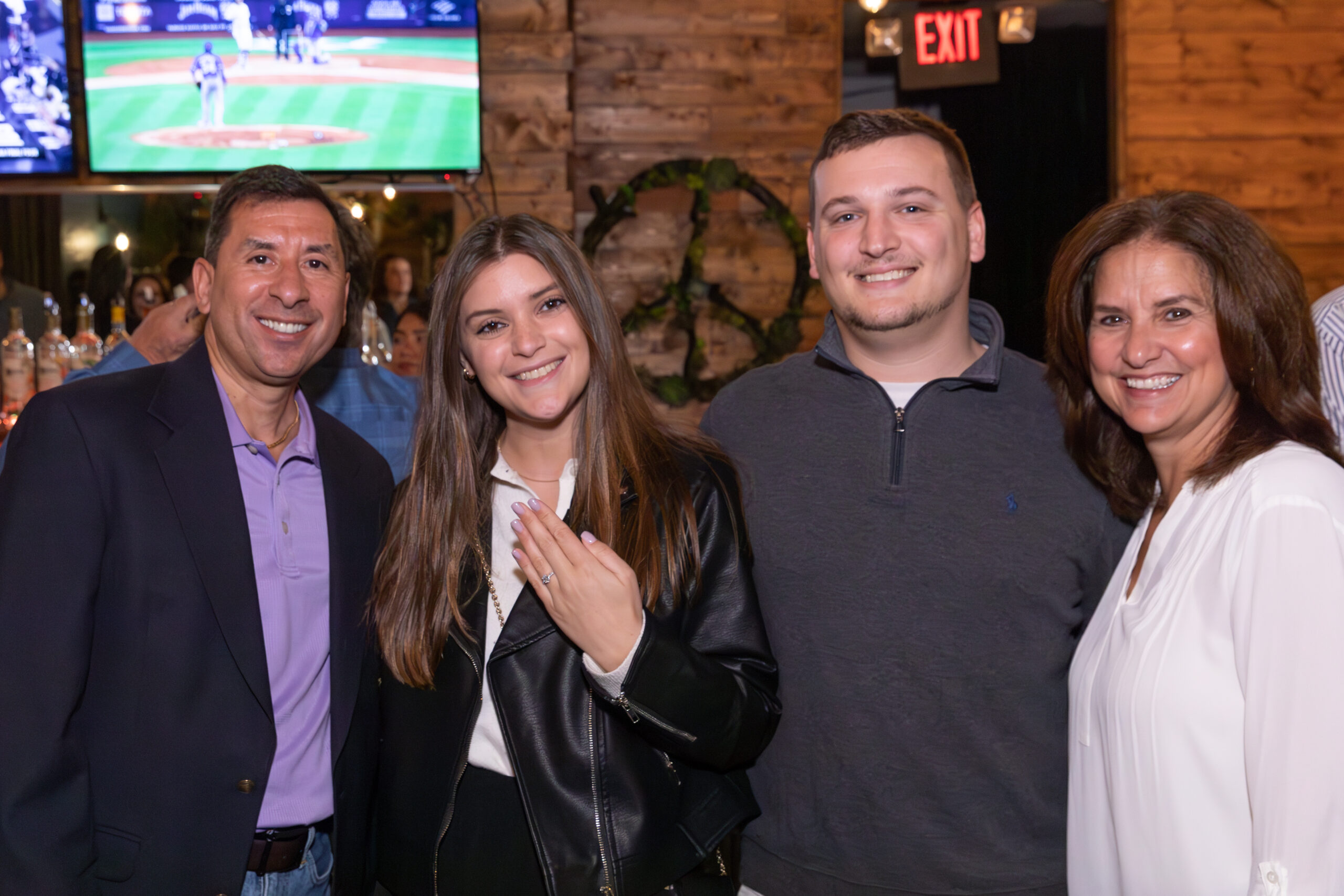 City Bistro Engagement Party Group Photo