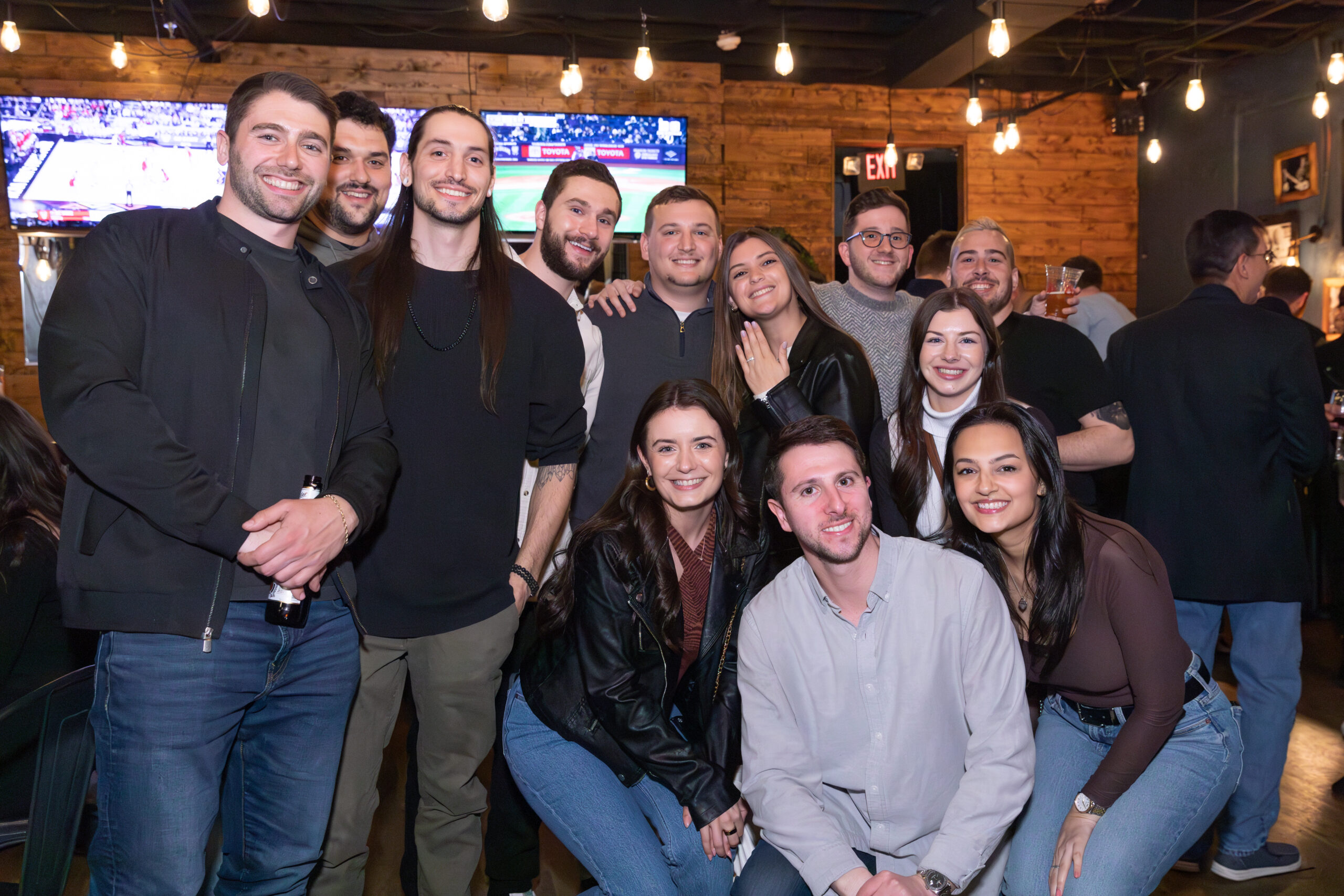 City Bistro Engagement Party Group Photo