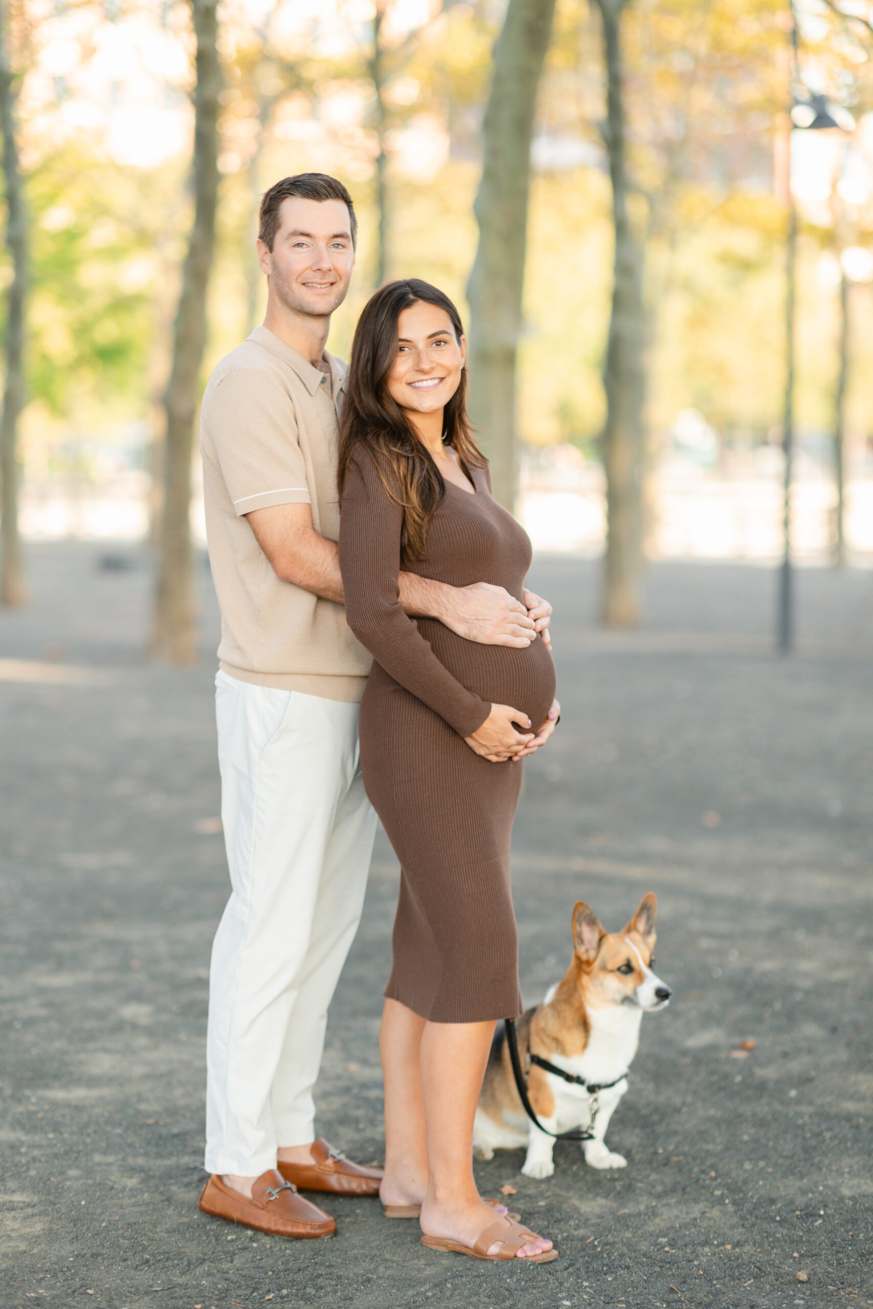 Hoboken Maternity Photos with dog