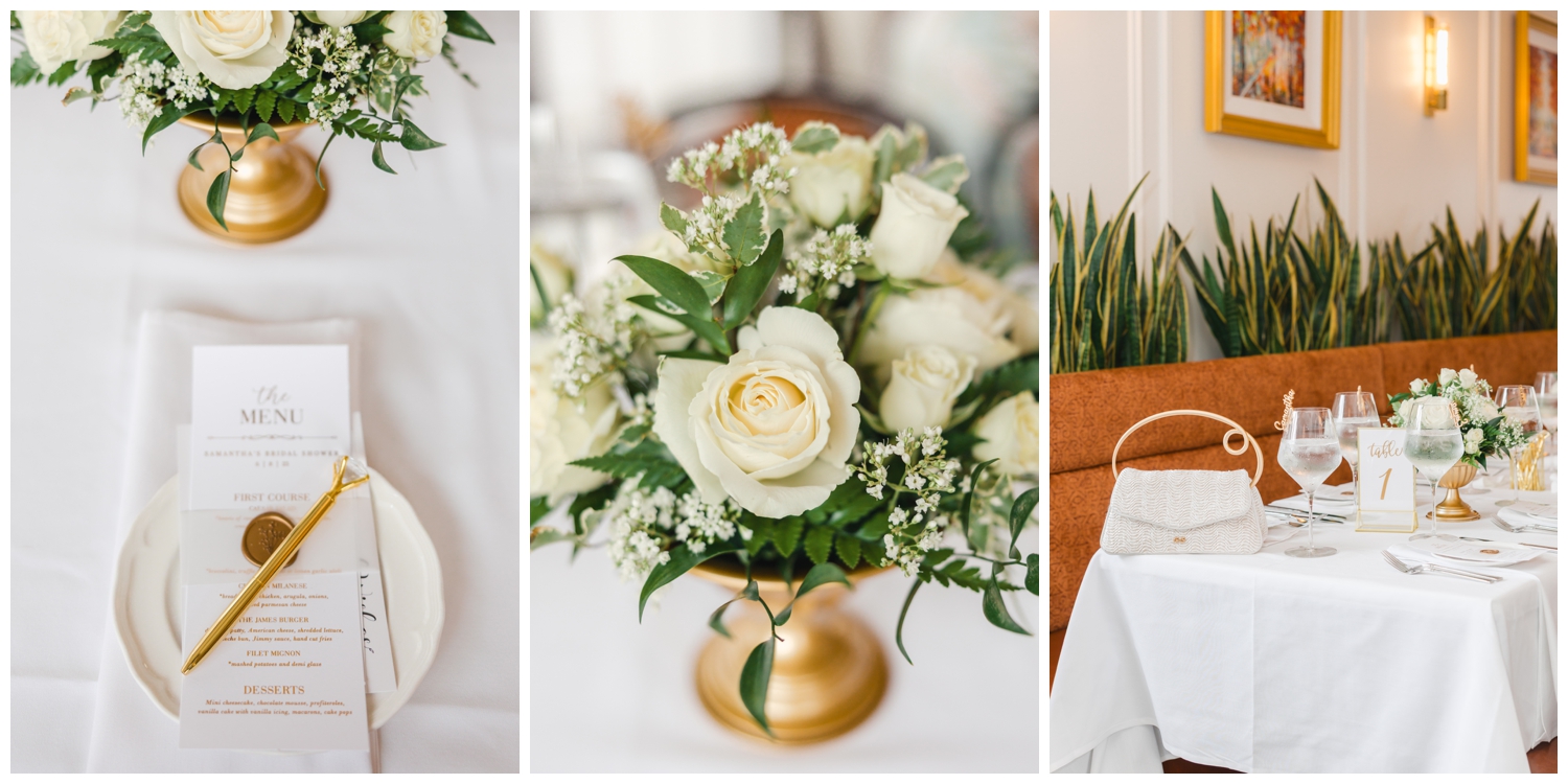 Bridal Shower Table Details
