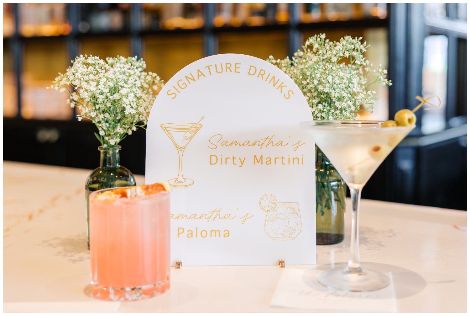 Bridal Shower Signature Drinks