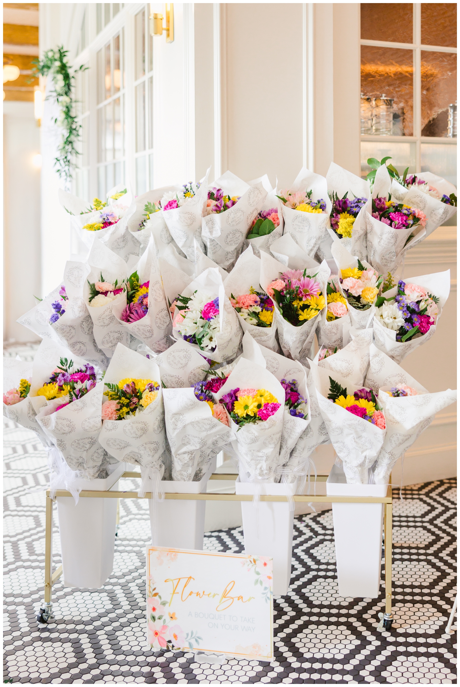 Bridal Shower Flower Bar