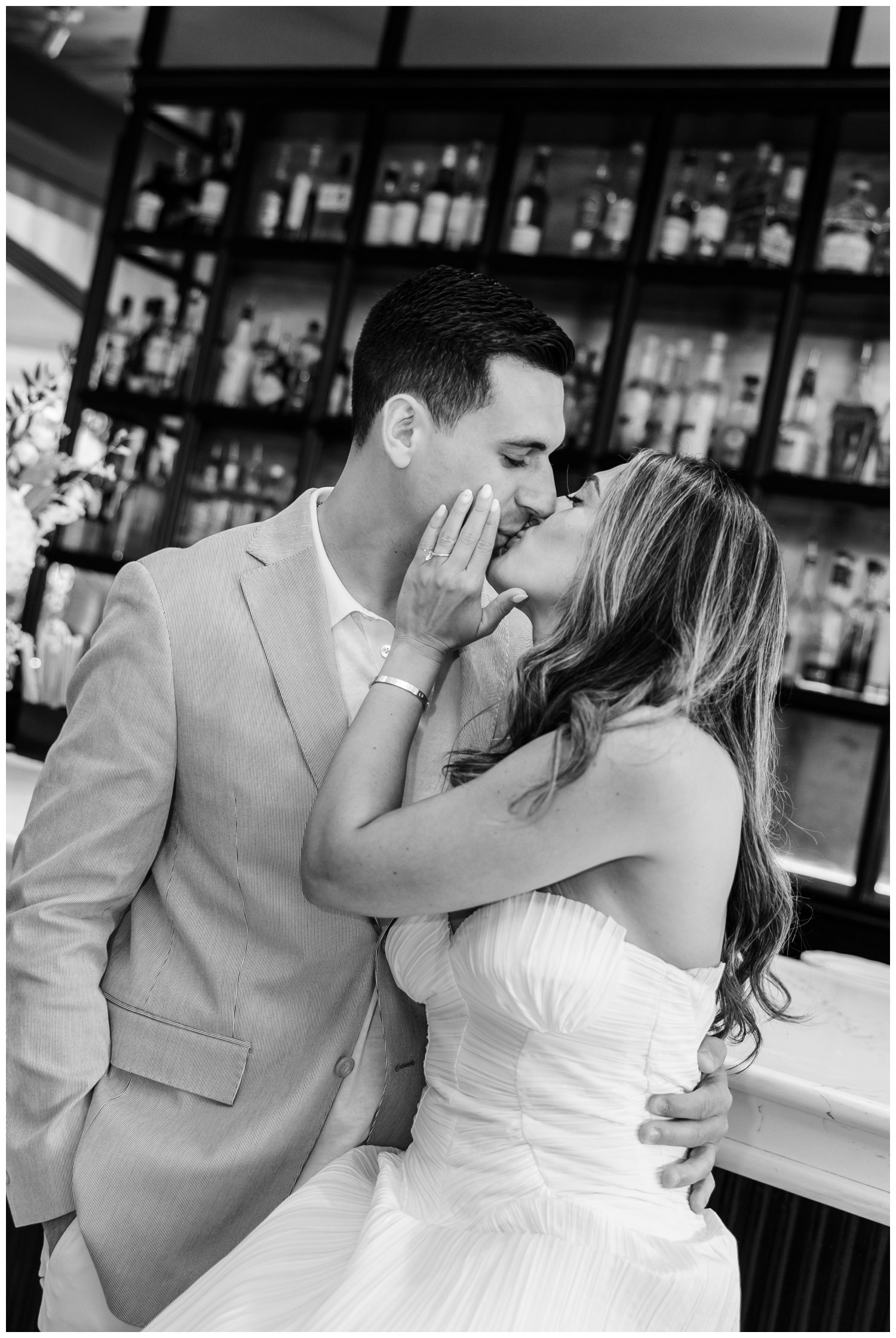 Bride and Groom Bar Photos