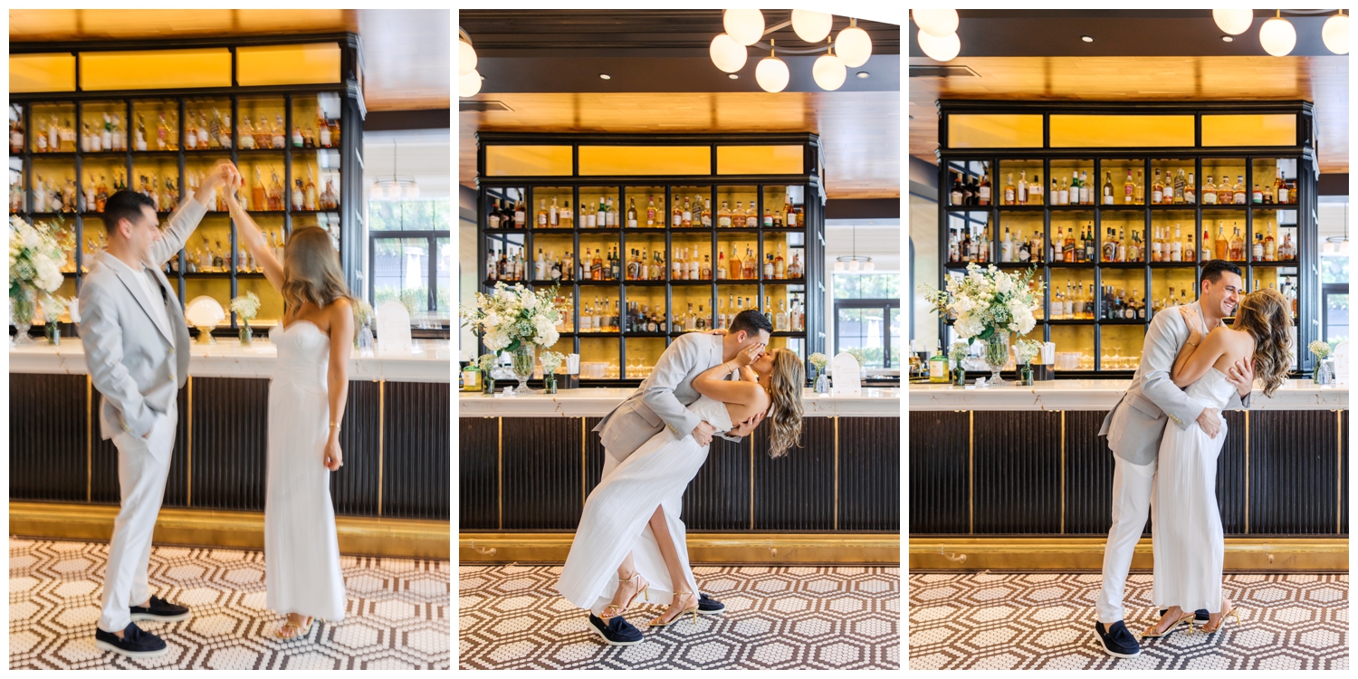 Bride and Groom Bar Photos