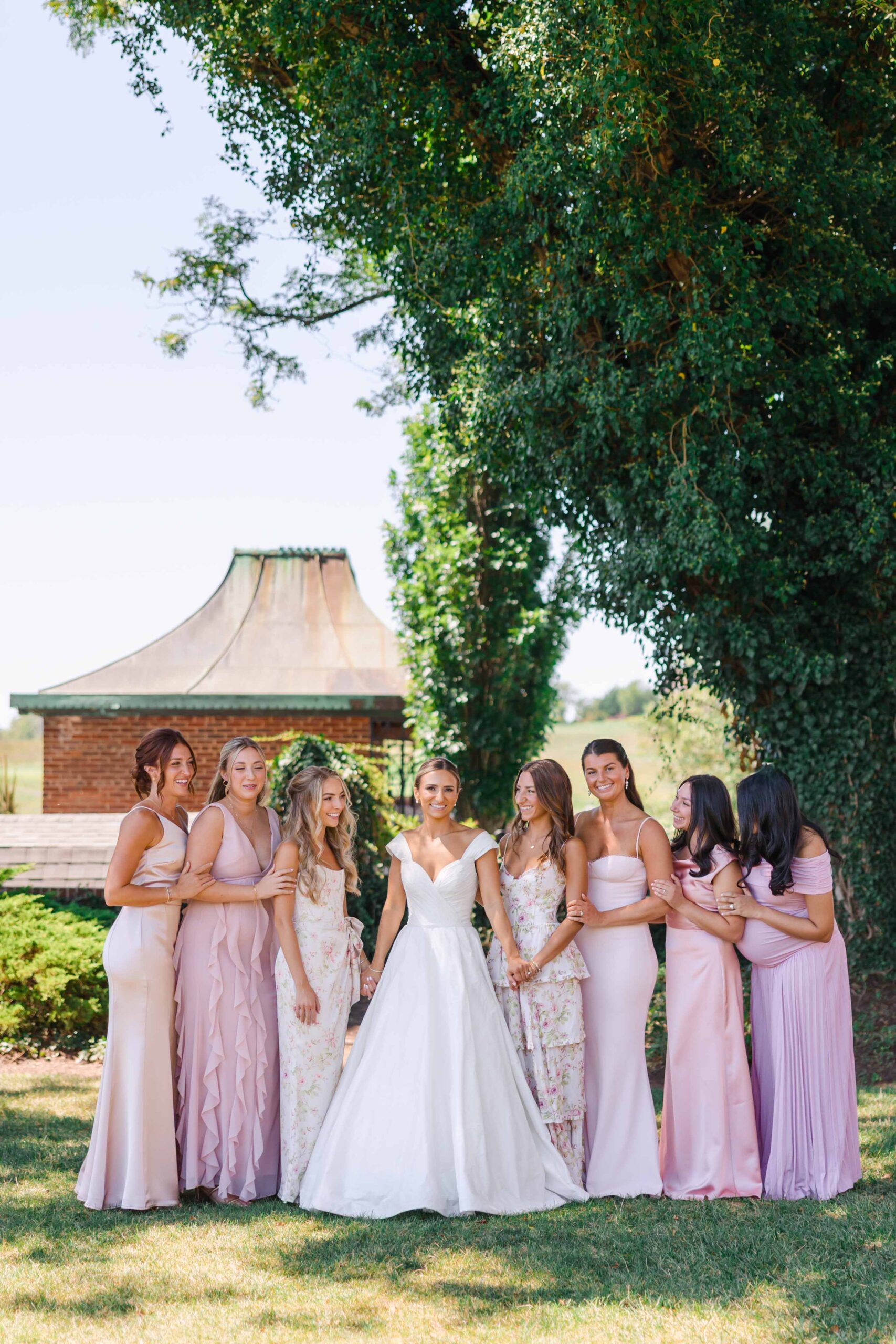 bride in sareh nouri ballroom gown