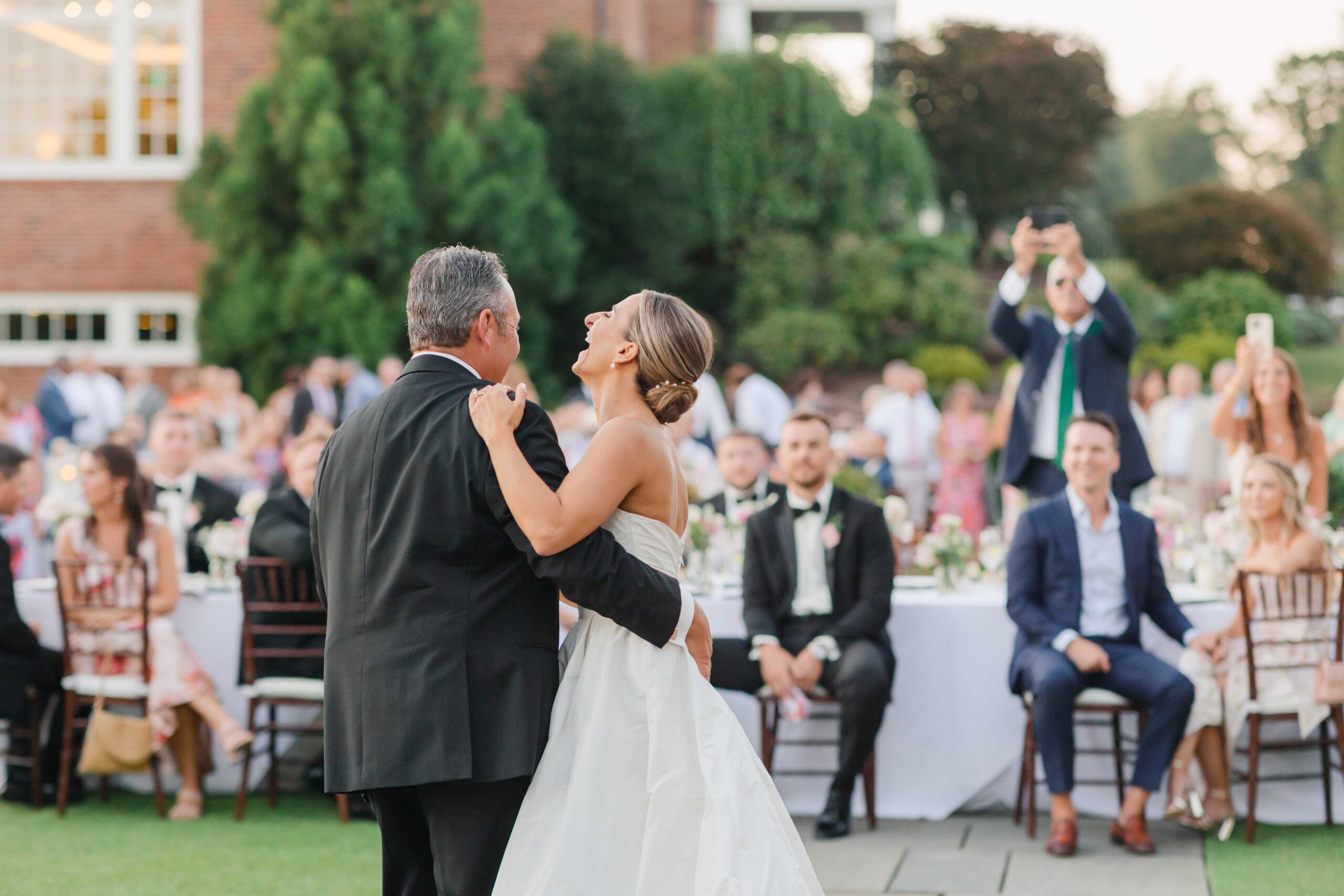 outdoor reception at hamilton farm