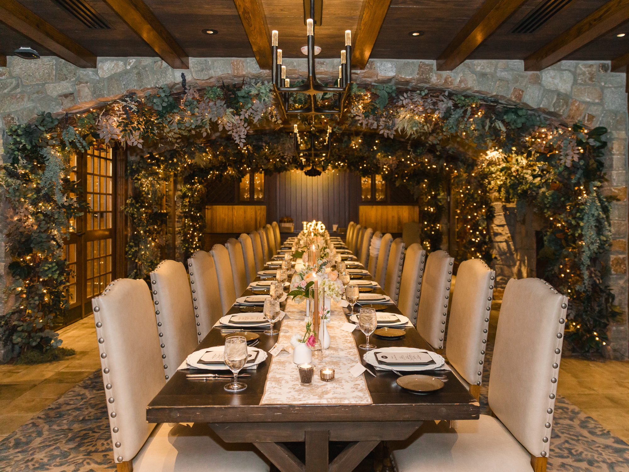 bridal shower table decor