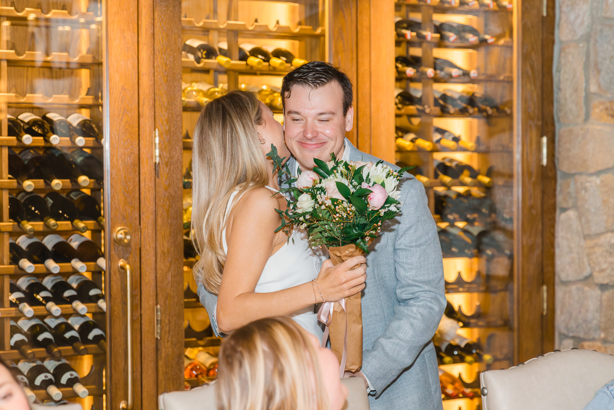 grooms flowers at bridal shower