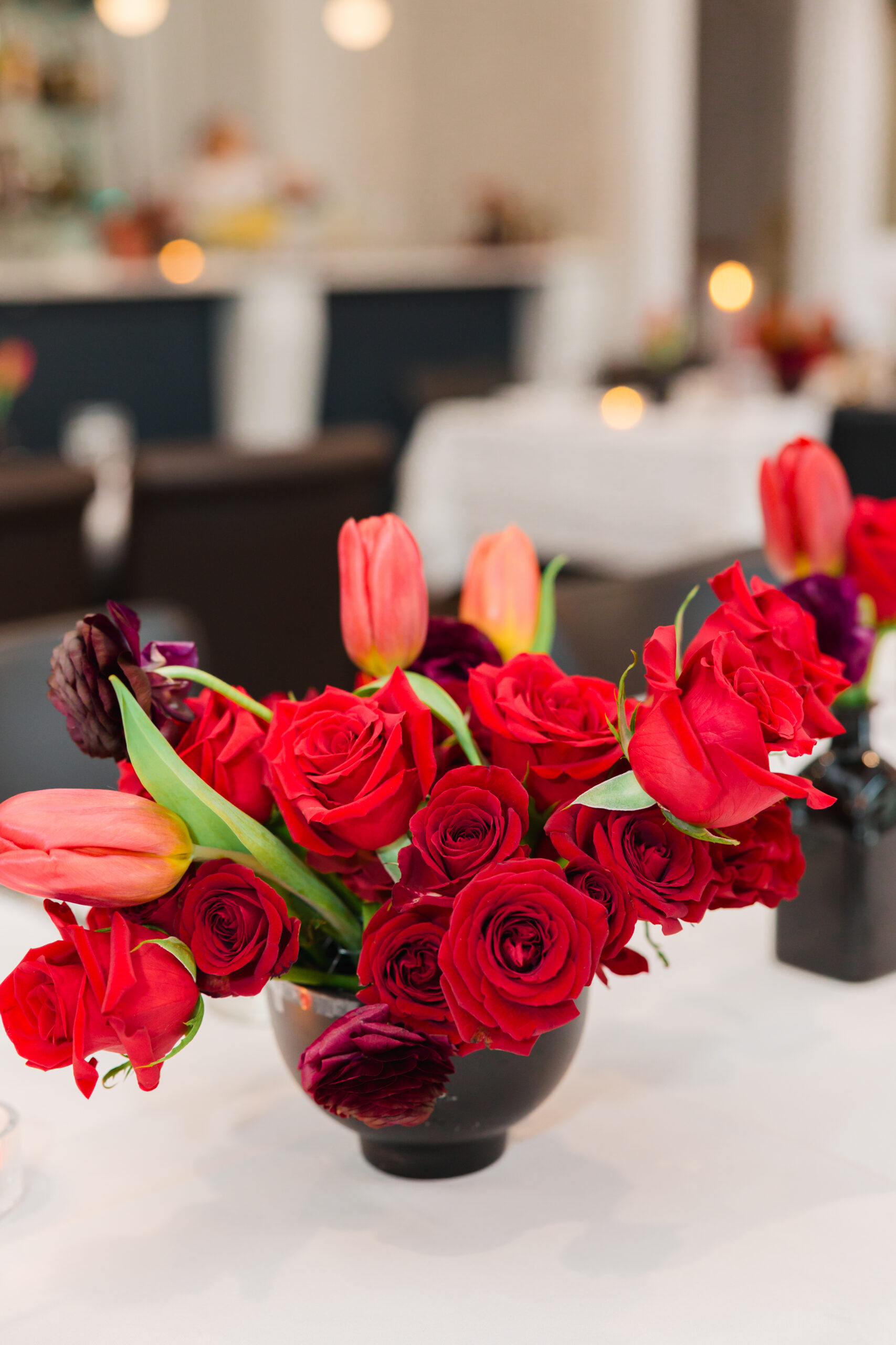 Bridal shower floral arrangement