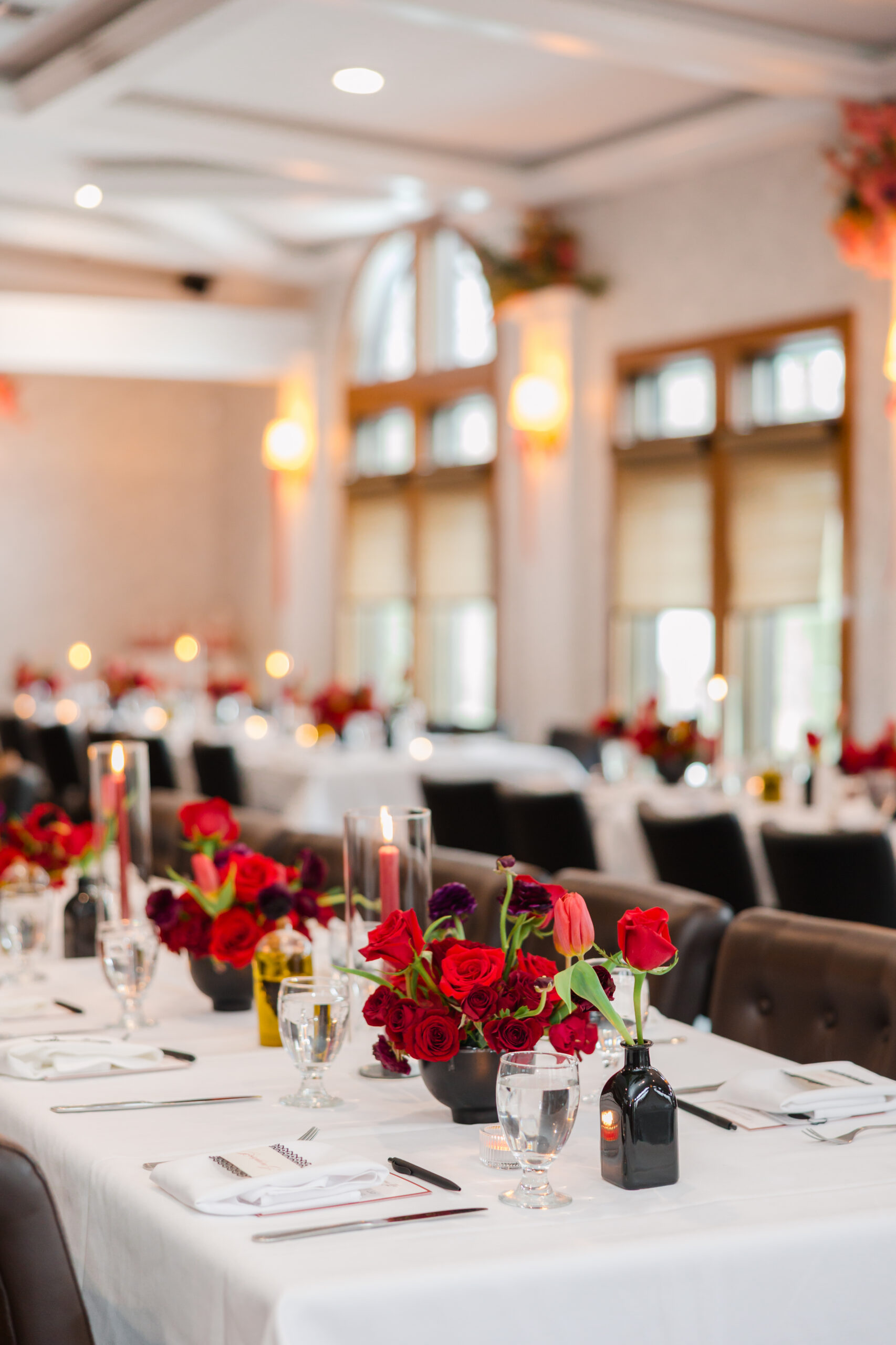 Love in Bloom Bridal Shower theme floral arrangements 