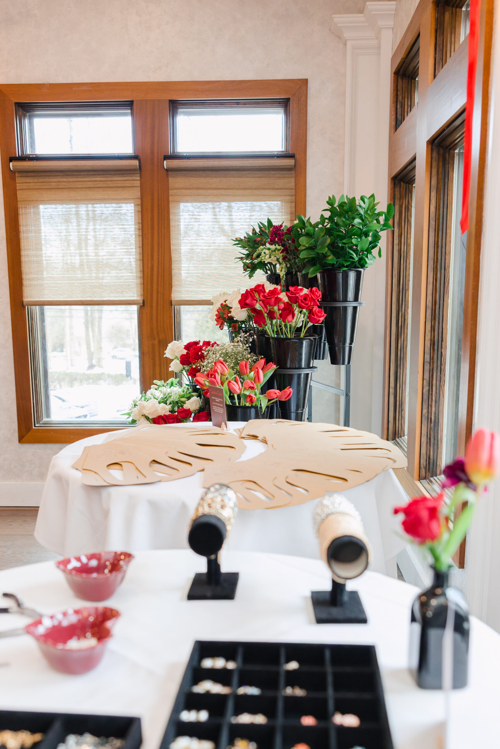 Bridal Shower charm bar and flower bar